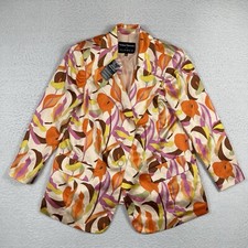 Melissa Mercedes X Eloquii Womens Size 14 Pink Orange Floral Printed Boho Artsy