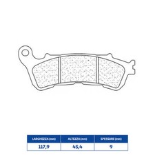 SINTERED REAR BRAKE PADS for Honda 125 SH 2009-2014