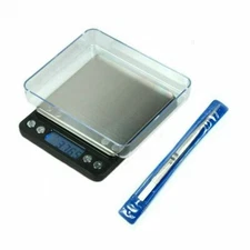 500g x 0.01g Digital Jewelry Precision Scale & Tweezers for Diamond Gemstone