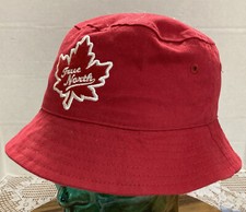 YOUTH CANADIANA TRUE NORTH REVERSIBLE BUCKET HAT SIZE L/XL IN EXC CONDITION O8
