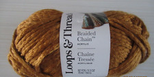 LOOPS & THREAD BRAIDED CHAIN.   TIGERS EYE