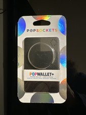 PopSockets Popwallet Cell Phone Wallet  Grip Stand - Black - Unopened