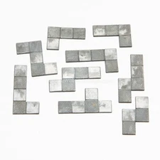 MC18 c 1920s-40s Geometric Puzzle Brain Teaser Tetris Style Metal Pieces!