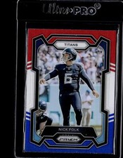 2023 Panini Prizm Red White and Blue #208 Nick Folk
