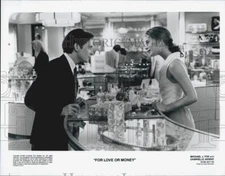 1993 Press Photo "For Love Or Money" starring Michael J Fox,Gabrielle Anwar