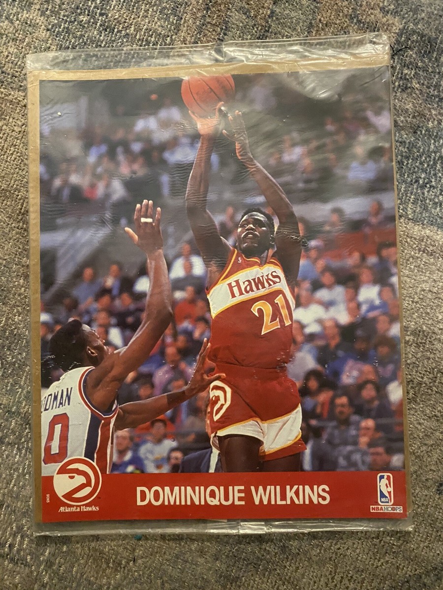 Dominique Wilkins Picture NBA Hoops Atlanta Hawks NBA 80s VTG New