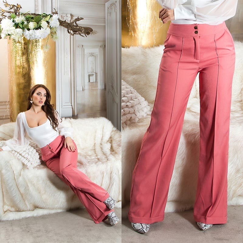 Gorgeous Rose High Waist Wide Leg Women's Pants ~XLarge | eBay Gorgeous Rose High Waist Wide Leg Women's Pants ~XLarge | eBay
