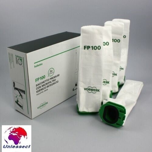 Sacchetti Originali Folletto VB 100 - Con Microfiltro Igienico, Confezione Da 5 Pezzi - Foto 10