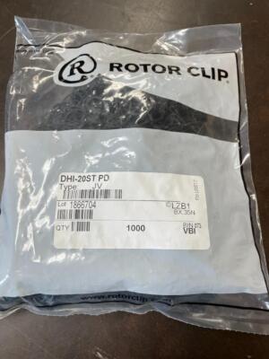 PACK OF 1000 ROTOR CLIP DHI-20ST PD TYPE: JV EXTERNAL RETAINING RING