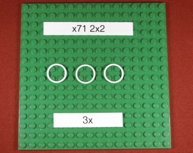 Gummiringe ( x71) Rubber Belt Small (2X2) weiß 3 Stück