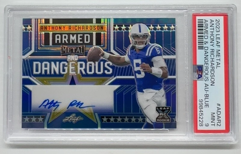 Anthony Richardson Leaf Metal Armed & Dangerous Autographs #ADAR2 Blue