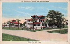 St Petersburg FL Florida Coffee Pot Vinoy Golf Club Snell Isle Vtg Postcard G46