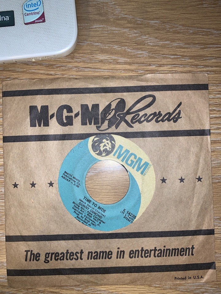 Donny Osmond Go Away Little Girl, Time To Ride, 7" Vinyl, K14285 MGM