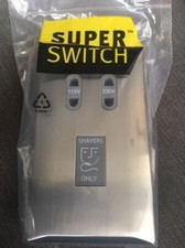 Superswitch Screwless SW325 BSS Shaving Shaver Socket 115/230V dual voltage
