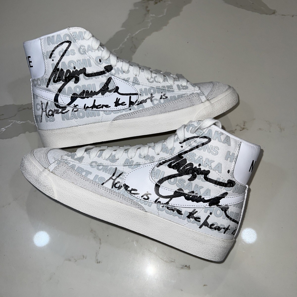 comme des garcons x naomi osaka x nike blazer mid