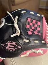 Easton 9.5  Pattern Youth Baseball Glove EKP9500 Right Hand Throw Pink Black