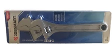 JobSmart  2 Piece Adjustable Wrench Set, 10 in. & 12 in., Carbon Steel Inch & MM