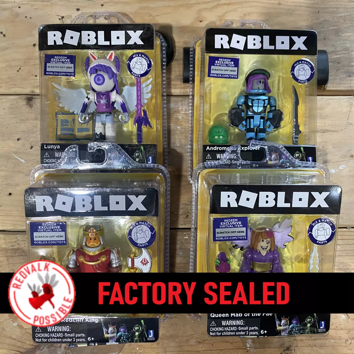 Lot of 4 New Roblox Celebrity Series 3 Toys W/ Virtual Item Code, Bonus  Chaser?