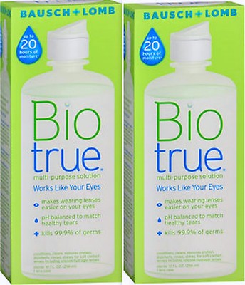 B&L Biotrue multi-purpose solution 10oz w/ case ( 2 boxes ) --