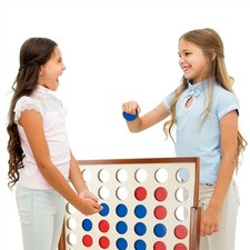 Giant 4 in a Row Wooden Edu Board Game Classic Four in a Line Connect Four