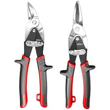 Blechscheren im ZweierSet  HandwerkerScheren  Gerade und rechts schneidend  S...