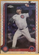 2025 Topps Chrome Update Justin Steele X-Fractor Parallel Chicago Cubs USC3
