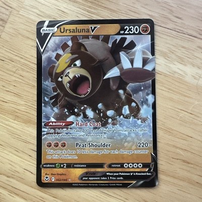 ursaluna v pokemon card value 102/195 A Near Mint card may have slight edge wear or a scratch or three pokmon | Toys | Pokemon