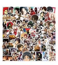 Mix 10/50 PCs Attack on Titan Anime Luggage Bottle Gift Sticker-No Duplicate