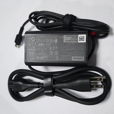 Genuine Lenovo 65W USB C Type C Adapter Charger ThinkPad ADLX65YSCC3A Slim Round
