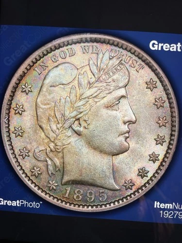 1895 barber quarter Ngc Ms65 Toned