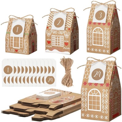 24 Empty Advent Calendar Boxes to Fill, Christmas DIY Advent Calendar 24 Days...