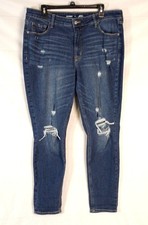 Old Navy Rockstar High Rise Super Skinny Distressed Jeans Size 16