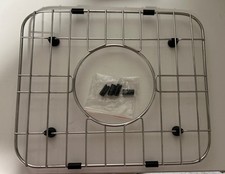 Sink Bottom Grid Centered Drain Stainless Steel 10  x 12  