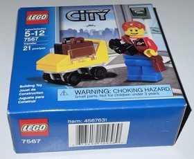 Lego City Set 7567 Traveler Luggage Cart Airport Bus Station FACTORY SEALED