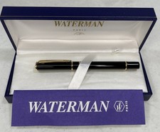 Waterman Paris Black & Gold Ballpoint Pen Ahmad Tea London New In Box!