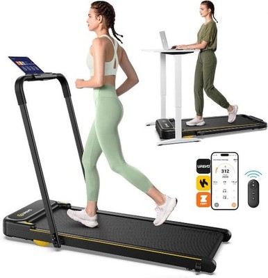 UREVO URTM030 Strol 2E Smart 2-in-1 Folding Treadmill, Compact Walking Pad
