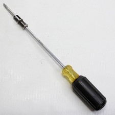 WILLIAMS Screw Hold Slotted Screwdriver Cushion Grip 9.5" Long Vintage Made USA