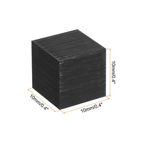 Bloque de grafito lingote rectangular placa de electrodo de grafito 10x10x0,4 mm, 2 piezas - Imagen 2 de 5