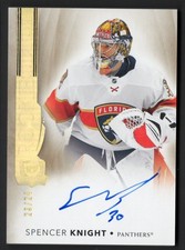 2021-22 The Cup Rookie Autograph Gold Spectrum Foil Auto Spencer Knight 23/24