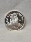 2000- 1 OZ. SILVER ROUND- .999 FINE SILVER ROUND- NR AUCTION- BABY'S 1ST XMAS