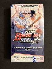 2025 BOWMAN'S BEST MLB BASEBALL HOBBY BOX! 🔥4 Chrome Auto’s🔥 Brand New Sealed!