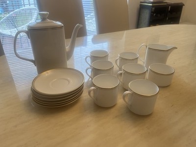 Royal Doulton ''GOLD CONCORD'' 6er Set Kaffeeservice H5049 - Top Zustand 
