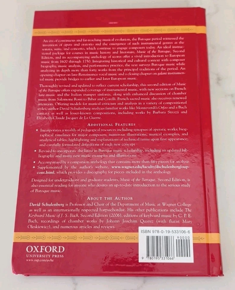 Music of the Baroque by Schulenberg - Image 2 of 2