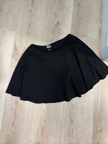 Jupe-Short Fille GIRL CONNECTION - Taille 6 - Noir Avec Ruban Velours Rose - Neuf