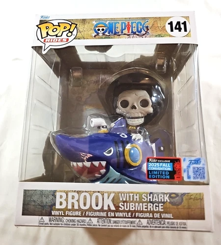 Funko Pop Rides Anime One Piece Brook with Shark Submerge 141
