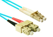 eNet Components SCLC-OM4-3M-ENC 3m SC LC Turquoise, Multicolor fiber optic ca...