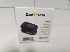 Zacurate 500DL Pro Series Black Finger Pulse Oximeter Oxygen Saturation O2 Meter