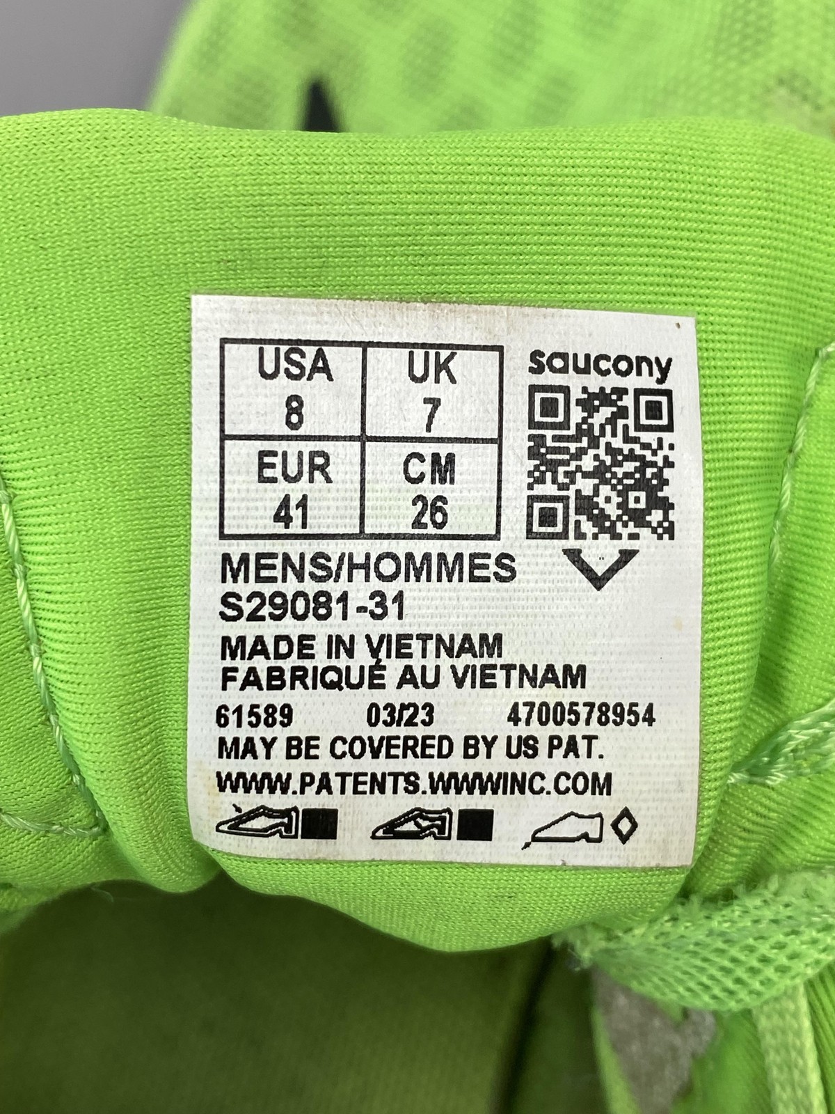 Saucony Kilkenny XC Shoes Mens Size 8 Green Cross Country Track Spikes S29081-31 thumbnail 6