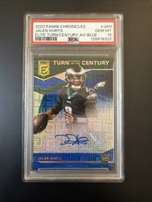 2020 Panini Chronicles - Turn of the Century Autographs Jalen Hurts 5/10 PSA 10