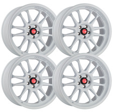 Set-4 Aodhan Ah07 18x9.5 5x4.55x114.3 Gloss White 30mm Wheels Rims 18 Inch